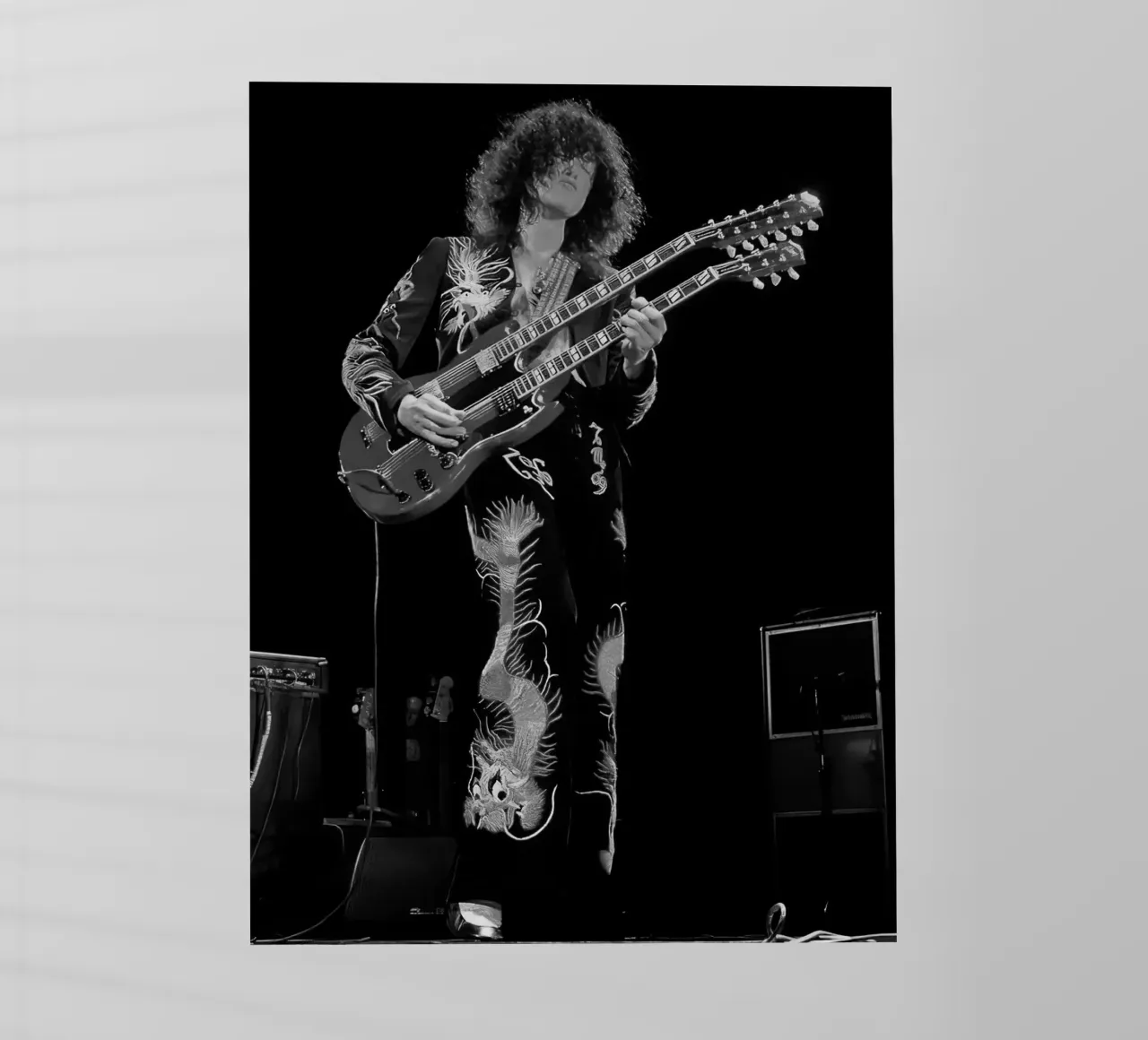 Jimmy Page Led Zeppelin pellicola backlit da Musadad Shop