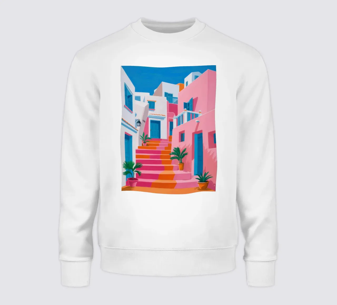 Santorini Color Steps felpa da Trace Brush