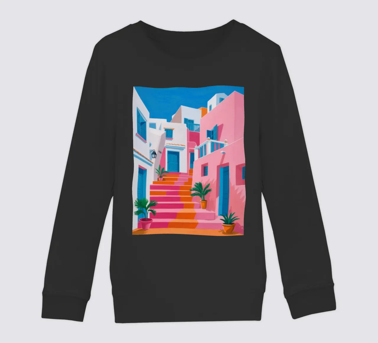 Santorini Color Steps felpa bambino da Trace Brush