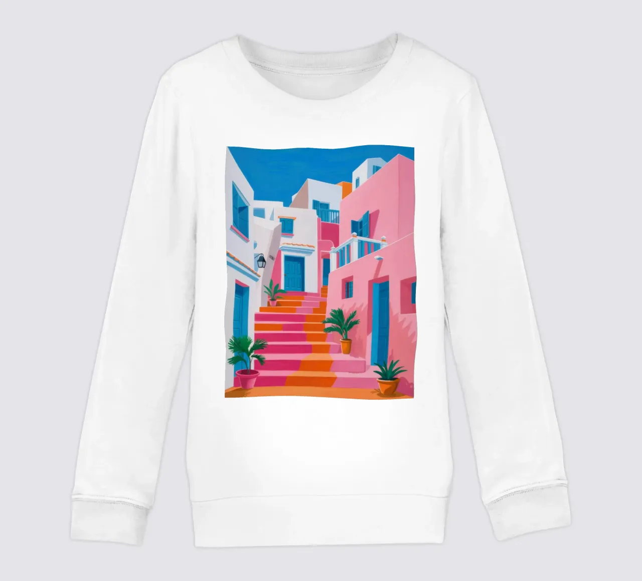 Santorini Color Steps felpa bambino da Trace Brush
