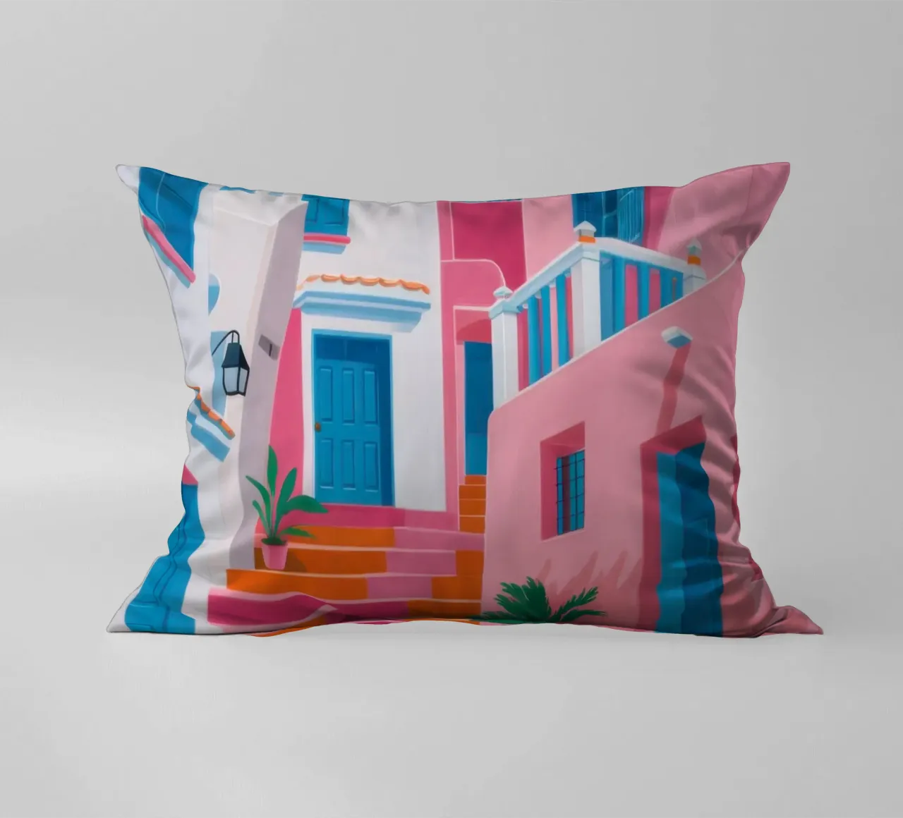 Santorini Color Steps cuscino da Trace Brush