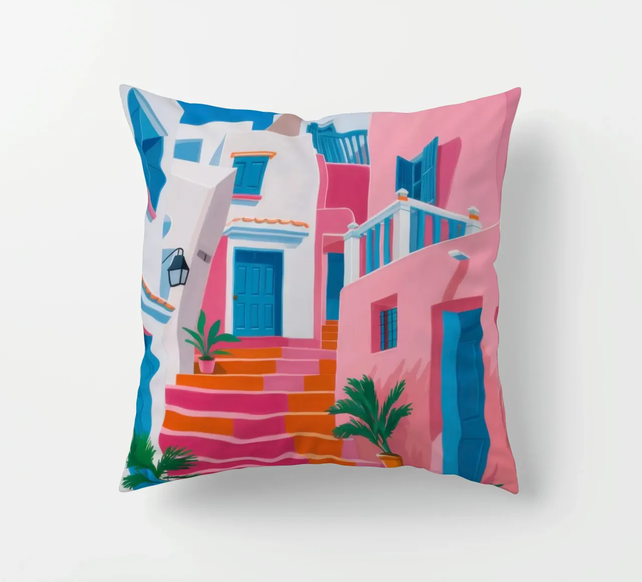 Santorini Color Steps cuscino da Trace Brush