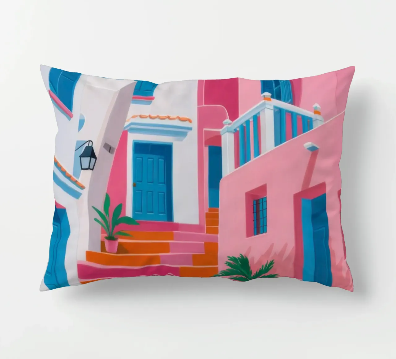 Santorini Color Steps cuscino da Trace Brush