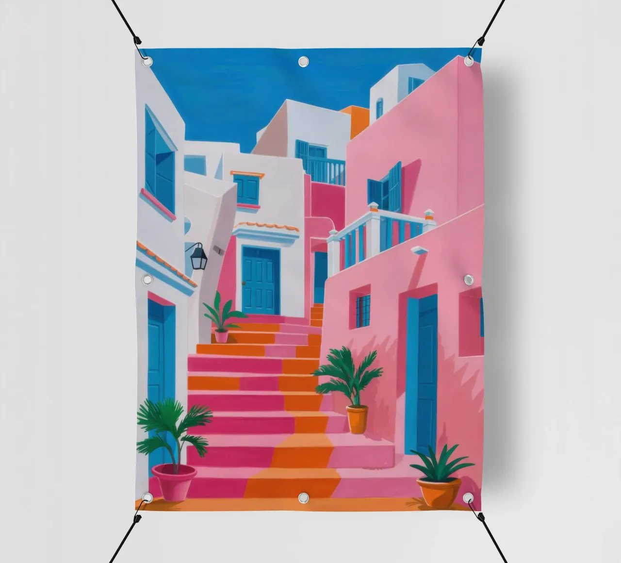 Santorini Color Steps telo in pvc da Trace Brush