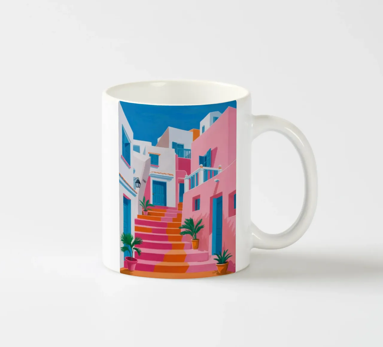 Santorini Color Steps tazza in ceramica da Trace Brush