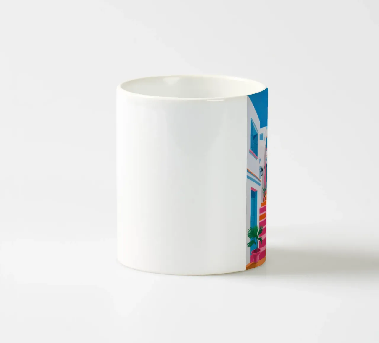 Santorini Color Steps tazza in ceramica da Trace Brush