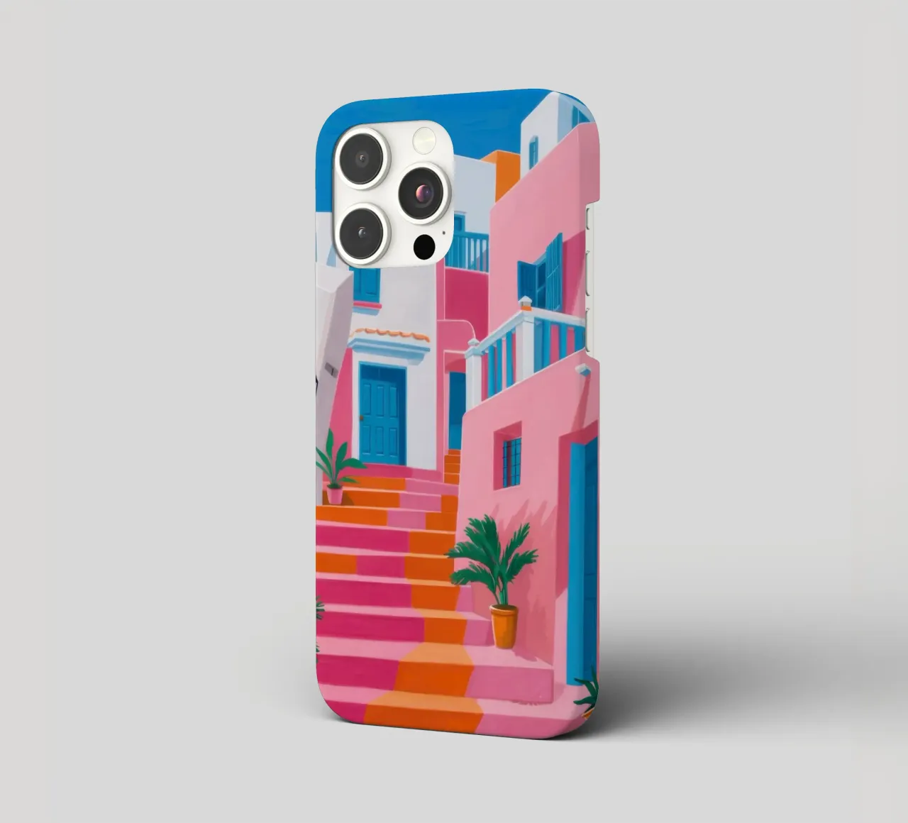 Santorini Color Steps cover iphone da Trace Brush