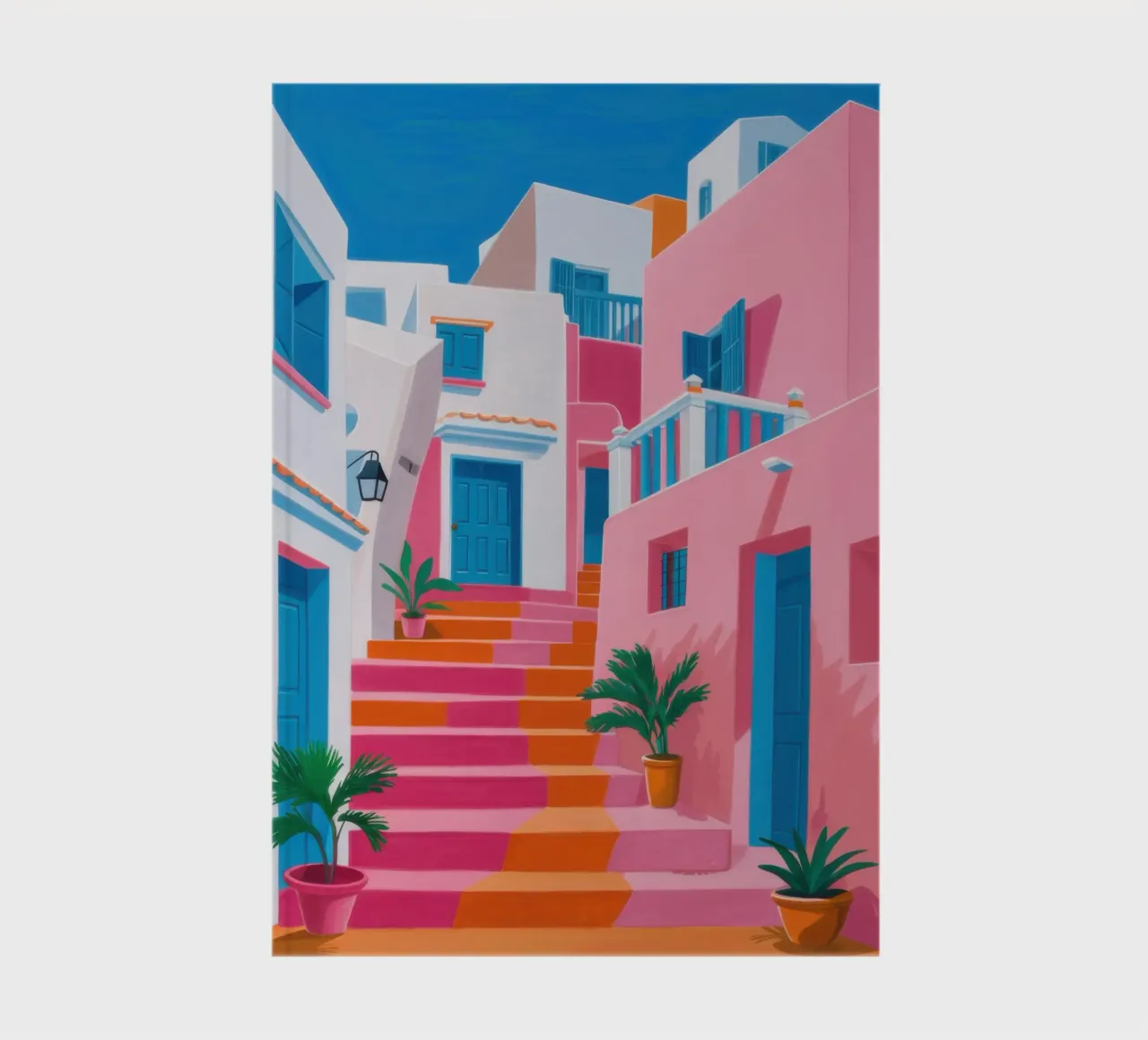 Santorini Color Steps diario da Trace Brush