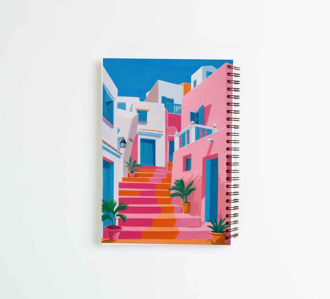 Santorini Color Steps diario ad anelli da Trace Brush