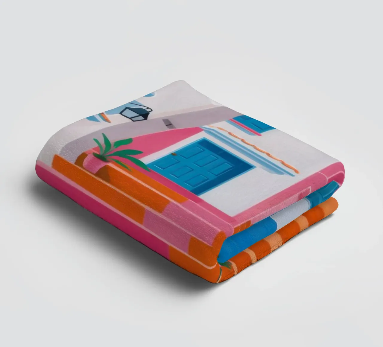 Santorini Color Steps asciugamano da bagno da Trace Brush