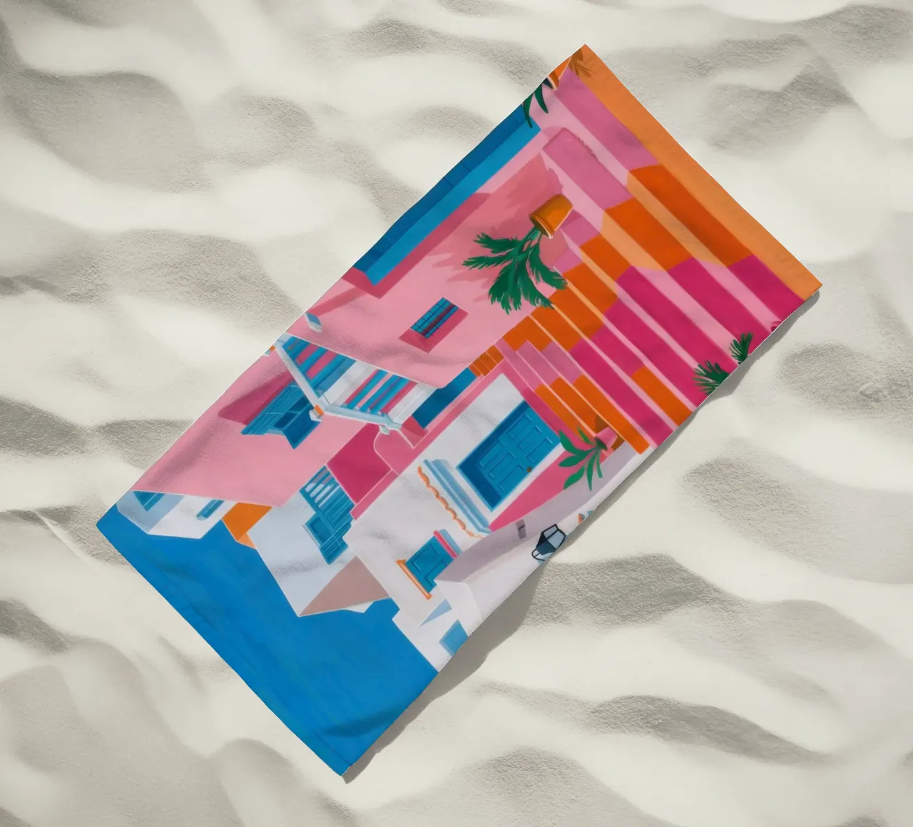 Santorini Color Steps telo mare da Trace Brush