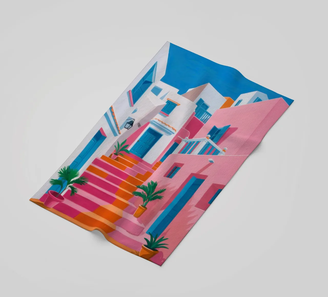 Santorini Color Steps telo mare da Trace Brush