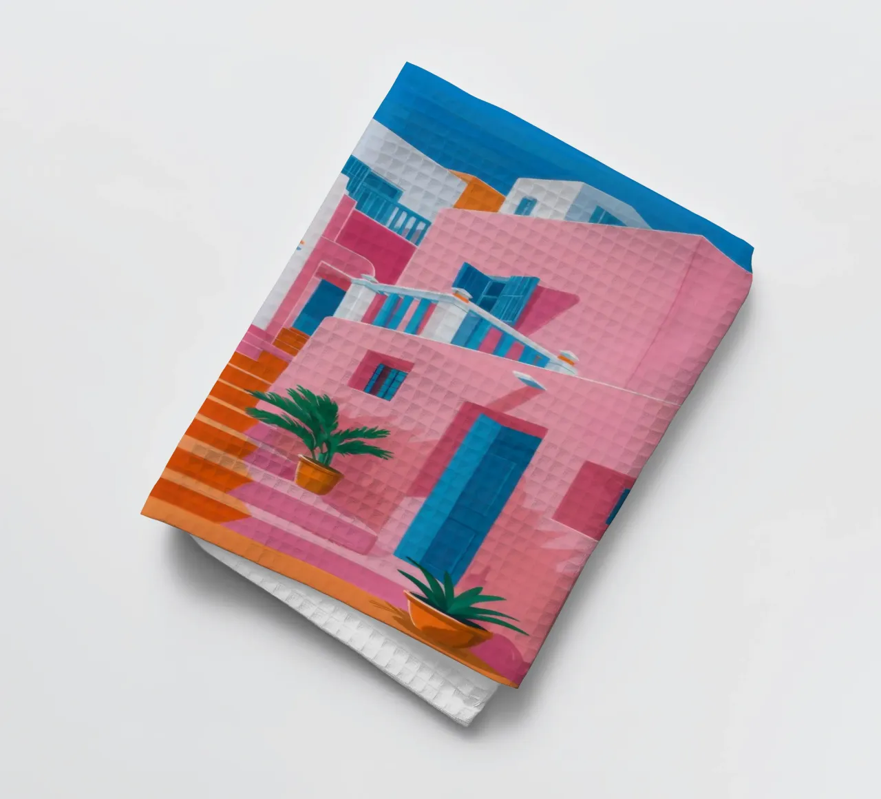 Santorini Color Steps canovaccio da cucina da Trace Brush