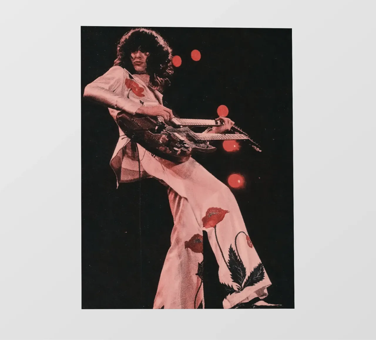 Jimmy Page Led Zeppelin pellicola backlit da Musadad Shop