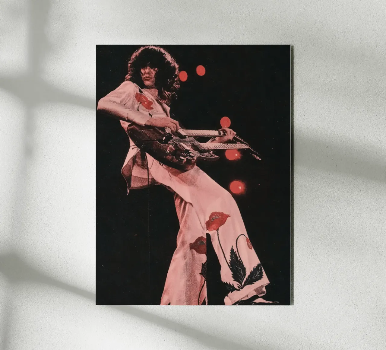 Jimmy Page Led Zeppelin alluminio dibond da Musadad Shop