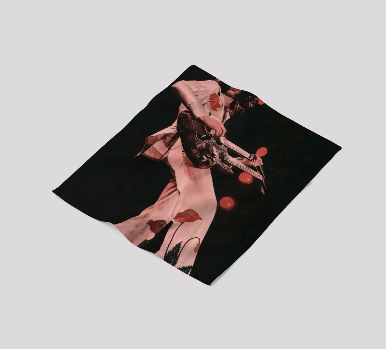 Jimmy Page Led Zeppelin coperta in pile da Musadad Shop