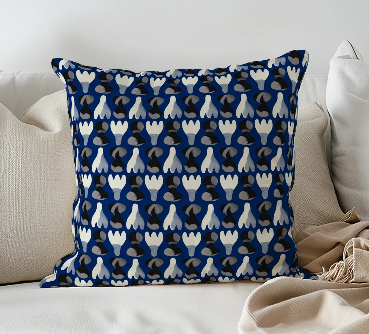 Repetitive pattern 15 decorative cushion by Little Dean