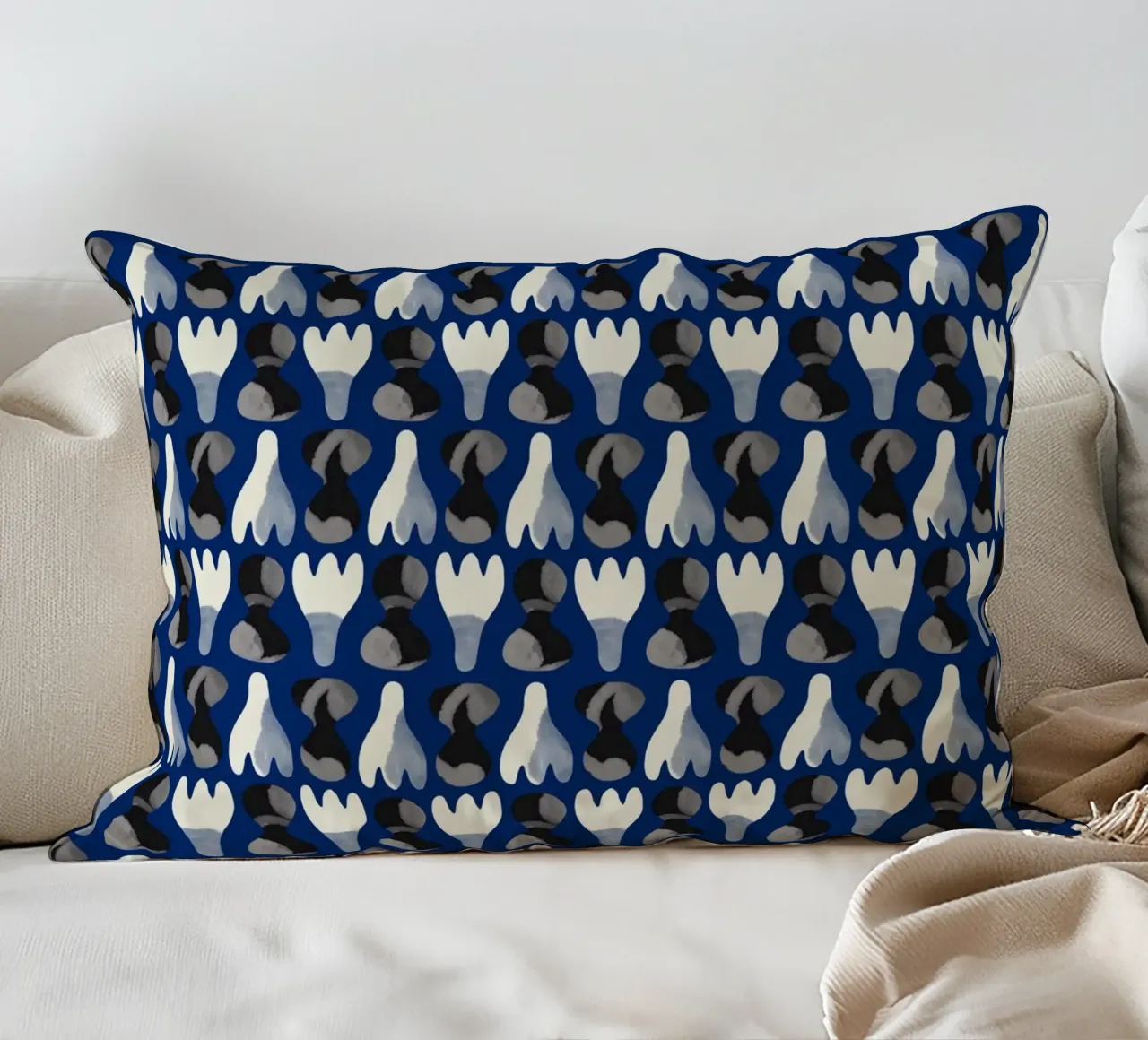 Repetitive pattern 15 decorative cushion by Little Dean