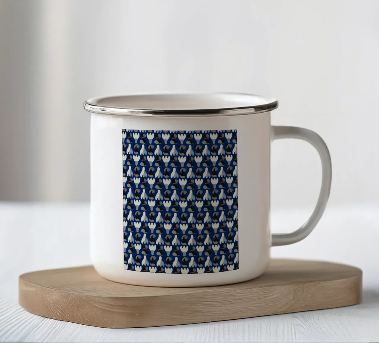 Schema ripetitivo 15 tazza in smalto da Little Dean
