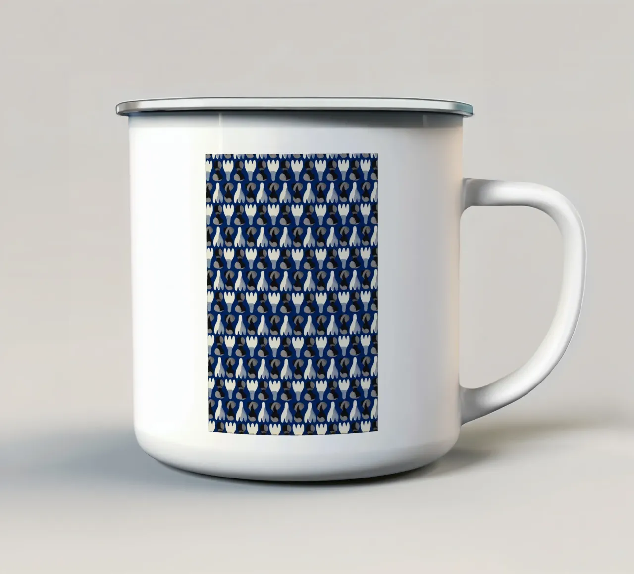 Schema ripetitivo 15 tazza in smalto da Little Dean