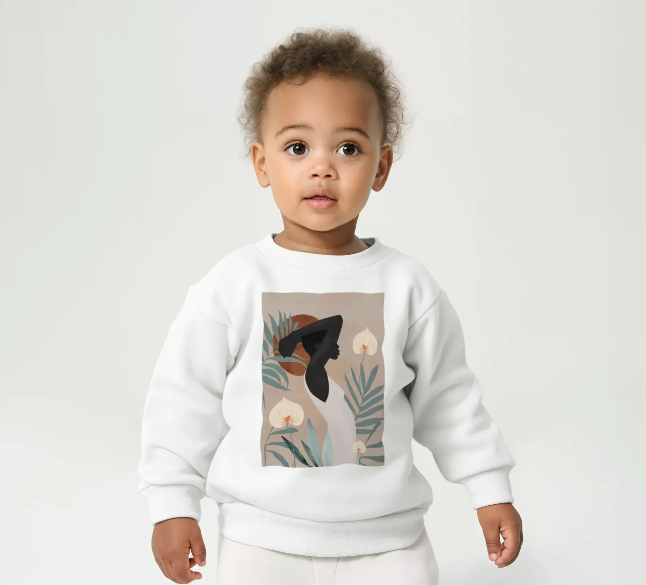 Ragazza tropicale 4 felpa neonato da ThingDesign