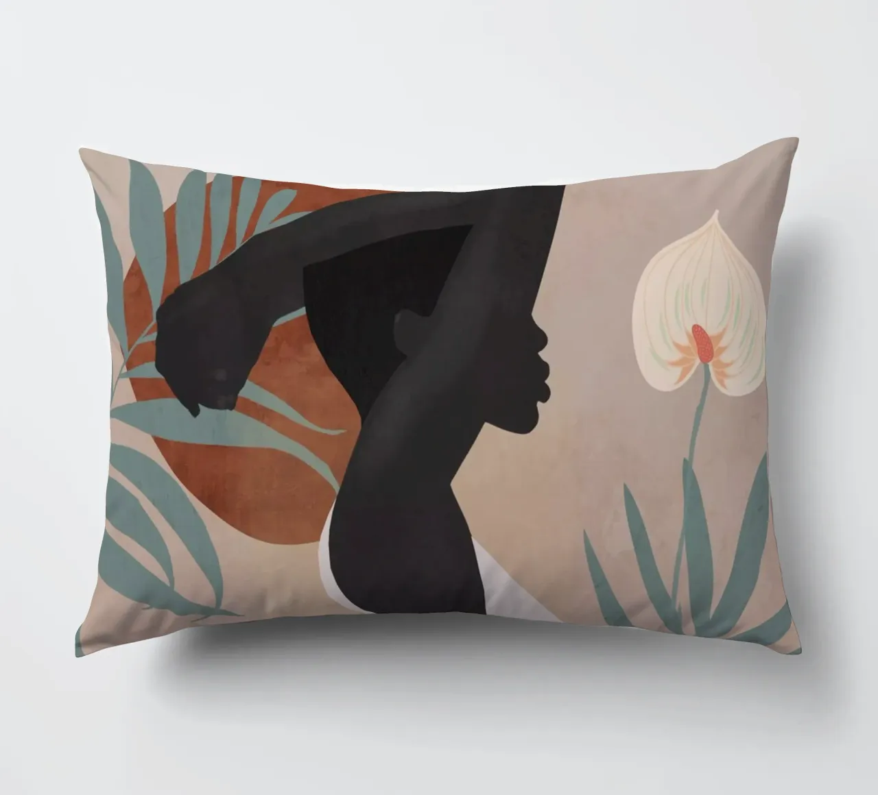 Ragazza tropicale 4 cuscino da ThingDesign