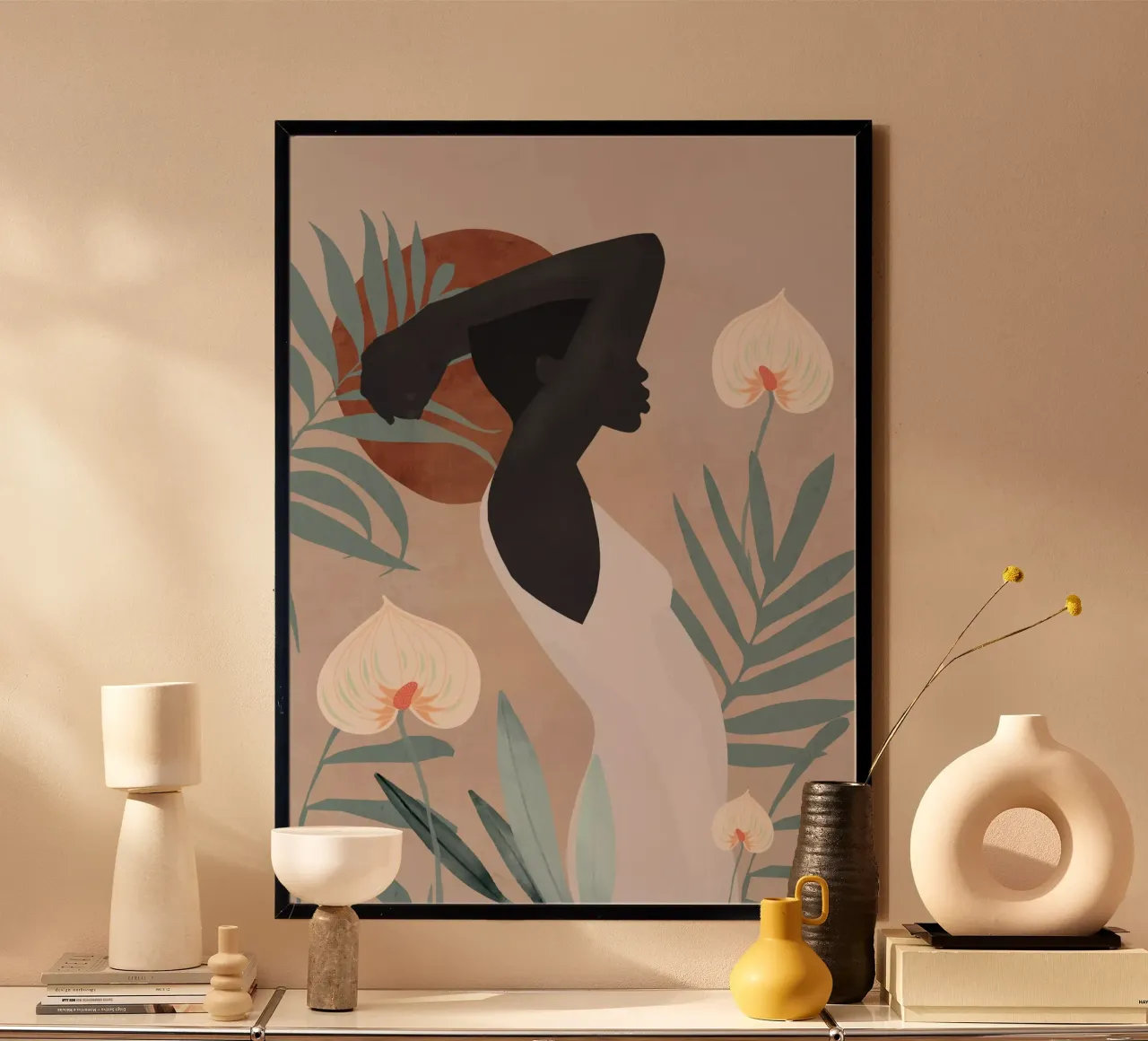 Ragazza tropicale 4 poster da ThingDesign