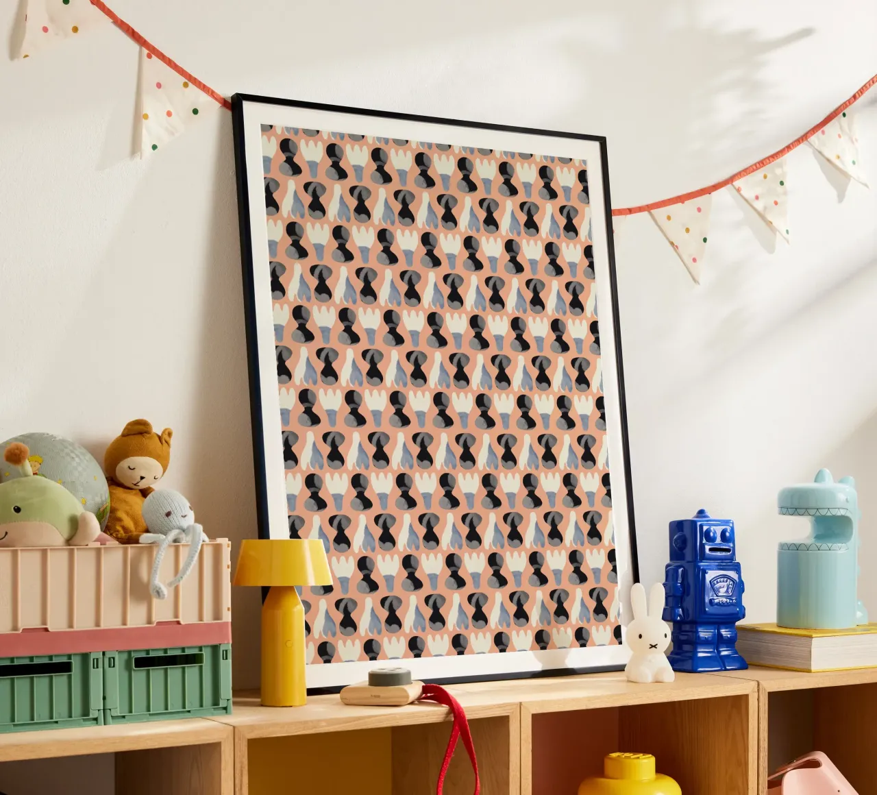 Repetitive pattern 16 poster by Little Dean