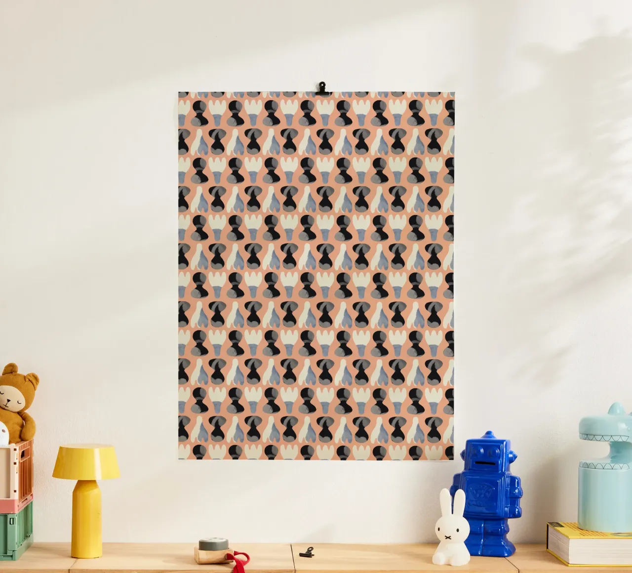 Repetitive pattern 16 poster by Little Dean