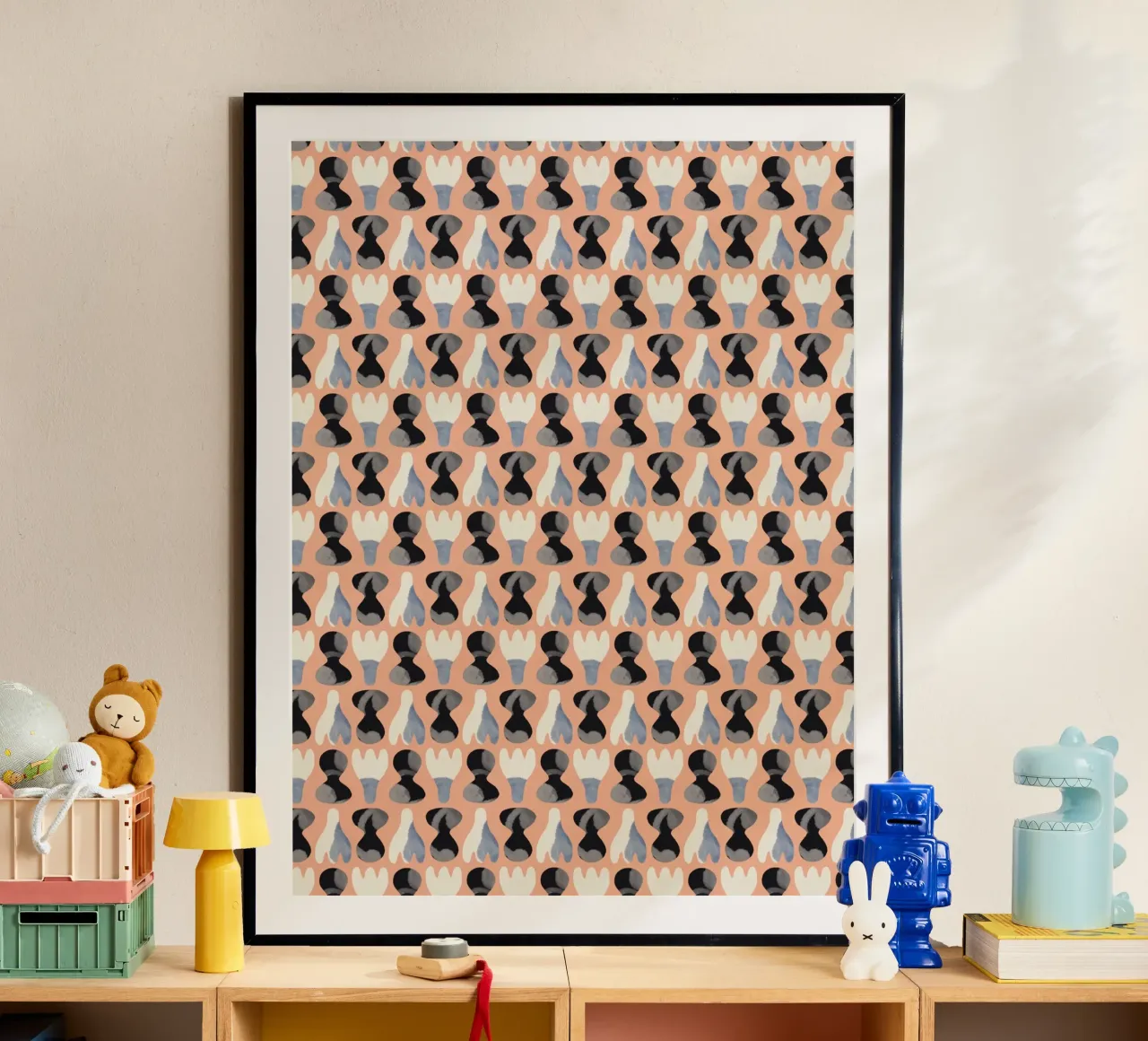 Repetitive pattern 16 poster by Little Dean
