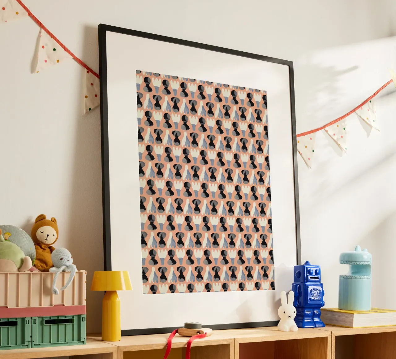 Repetitive pattern 16 poster by Little Dean