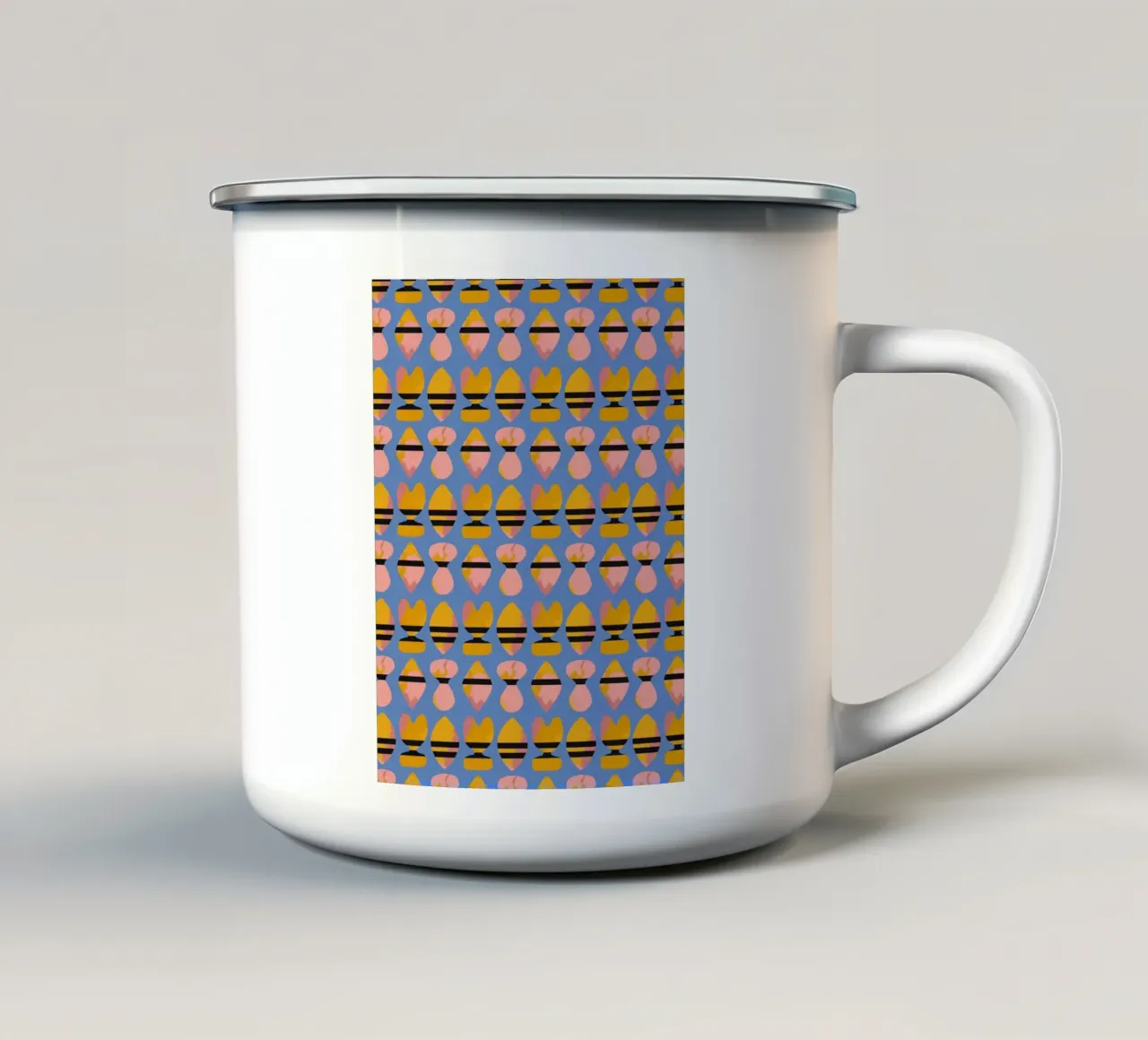Schema ripetitivo 17 tazza in smalto da Little Dean