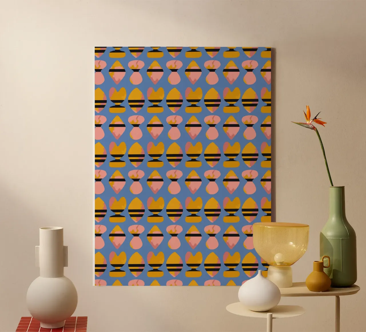 Repetitive pattern 17 canvas by Little Dean