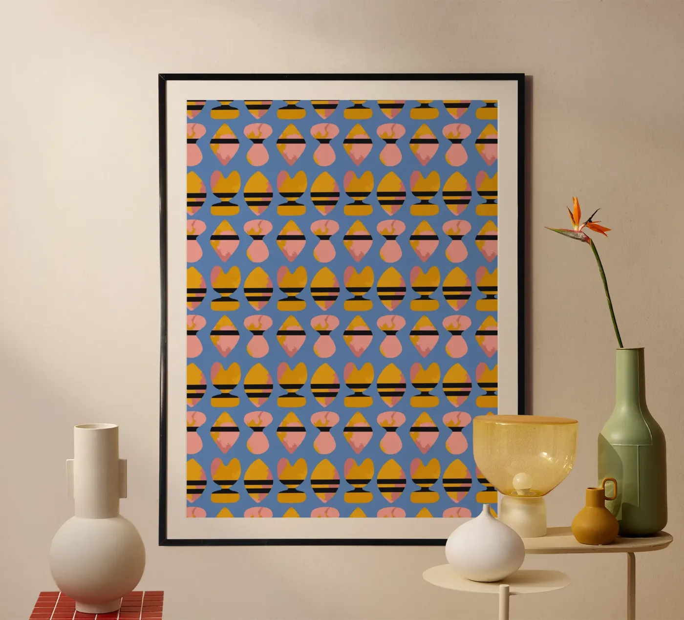 Repetitive pattern 17 poster by Little Dean