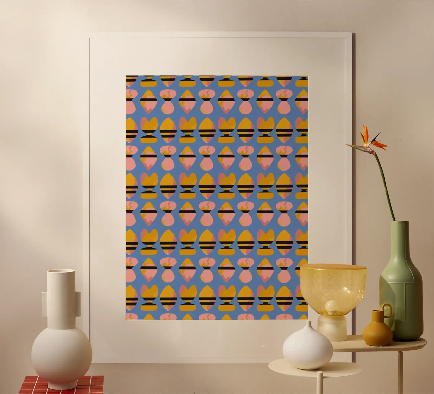 Repetitive pattern 17 poster by Little Dean