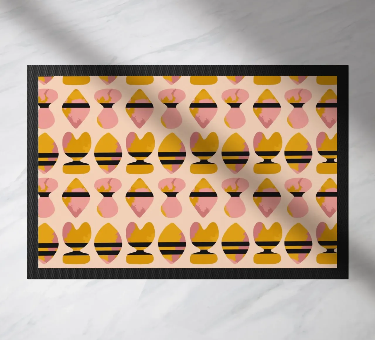 Repetitive pattern 18 doormat by Little Dean