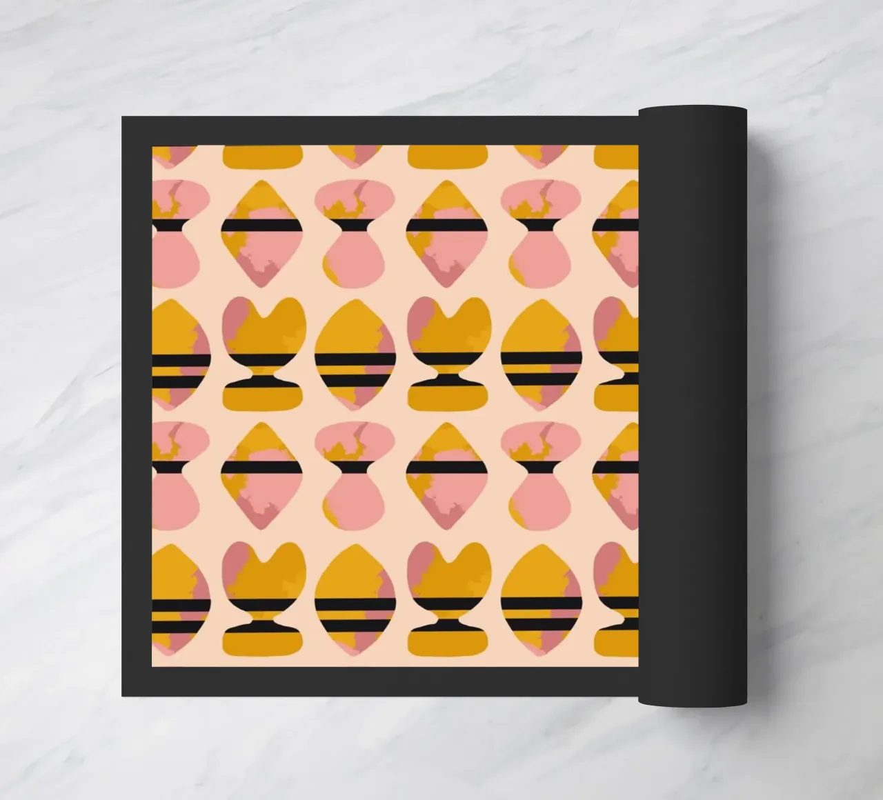 Repetitive pattern 18 doormat by Little Dean