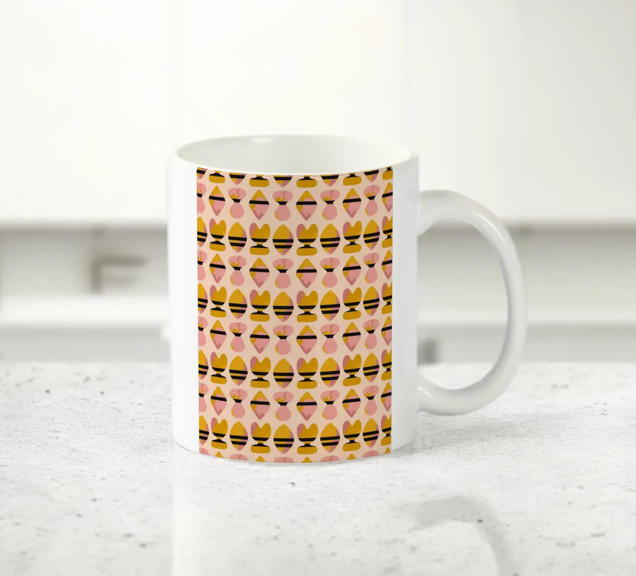Schema ripetitivo 18 tazza in ceramica da Little Dean