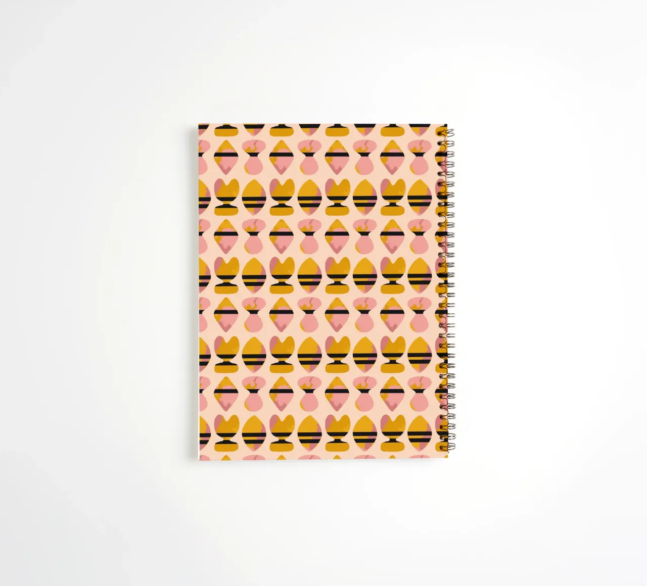 Repetitive pattern 18 spiral notebook by Little Dean
