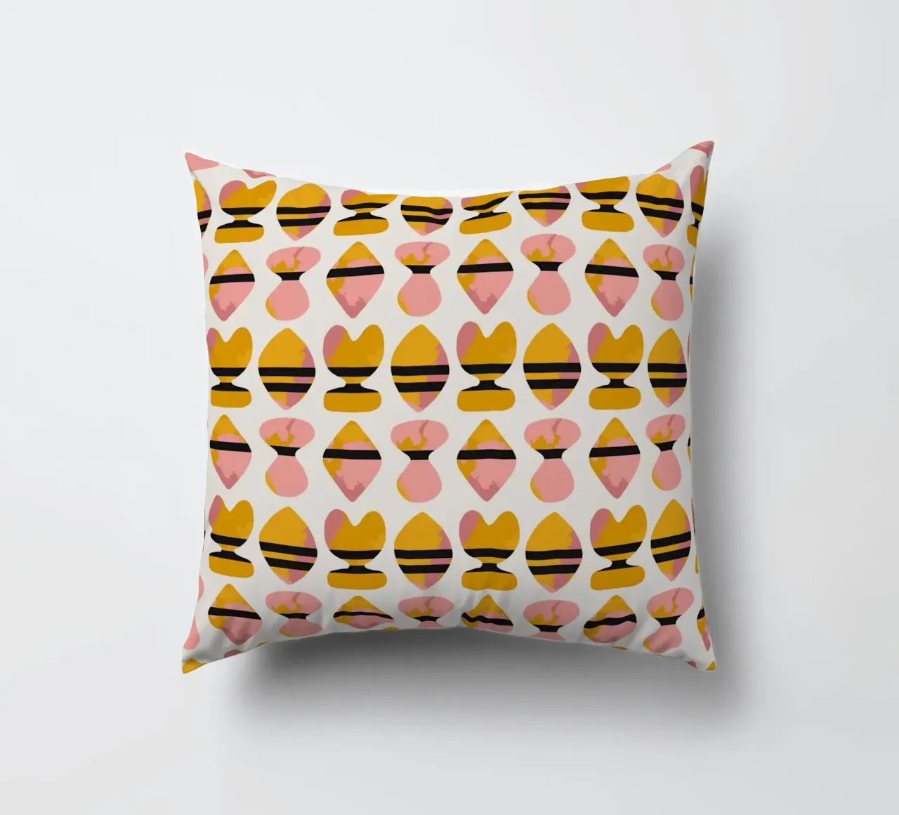 Repetitive pattern 19 decorative cushion by Little Dean