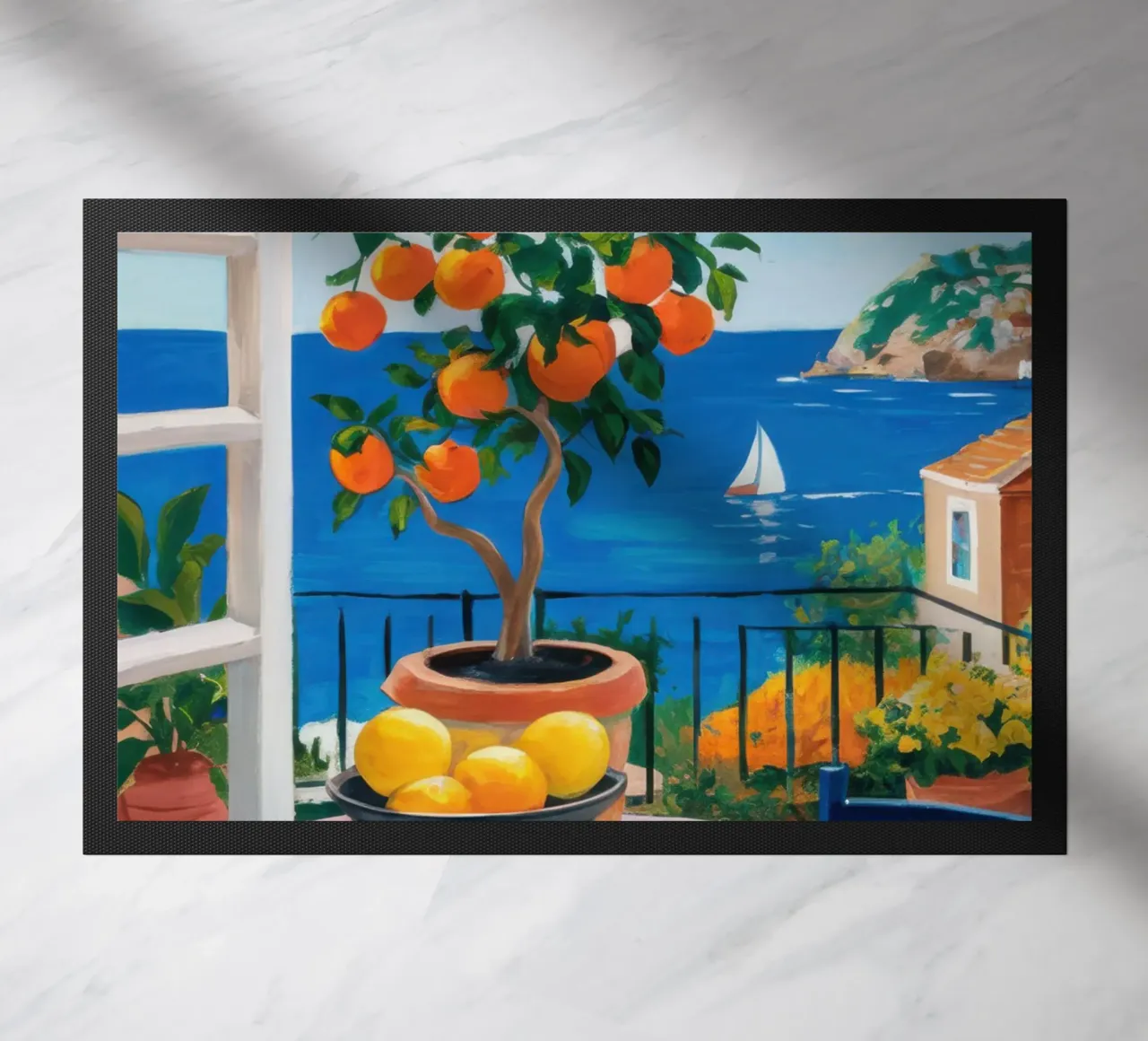 Balcone vista mare zerbino da Gaia Viesta
