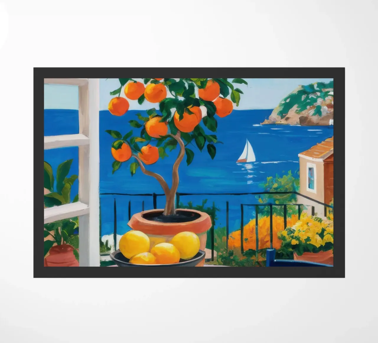 Balcone vista mare zerbino da Gaia Viesta