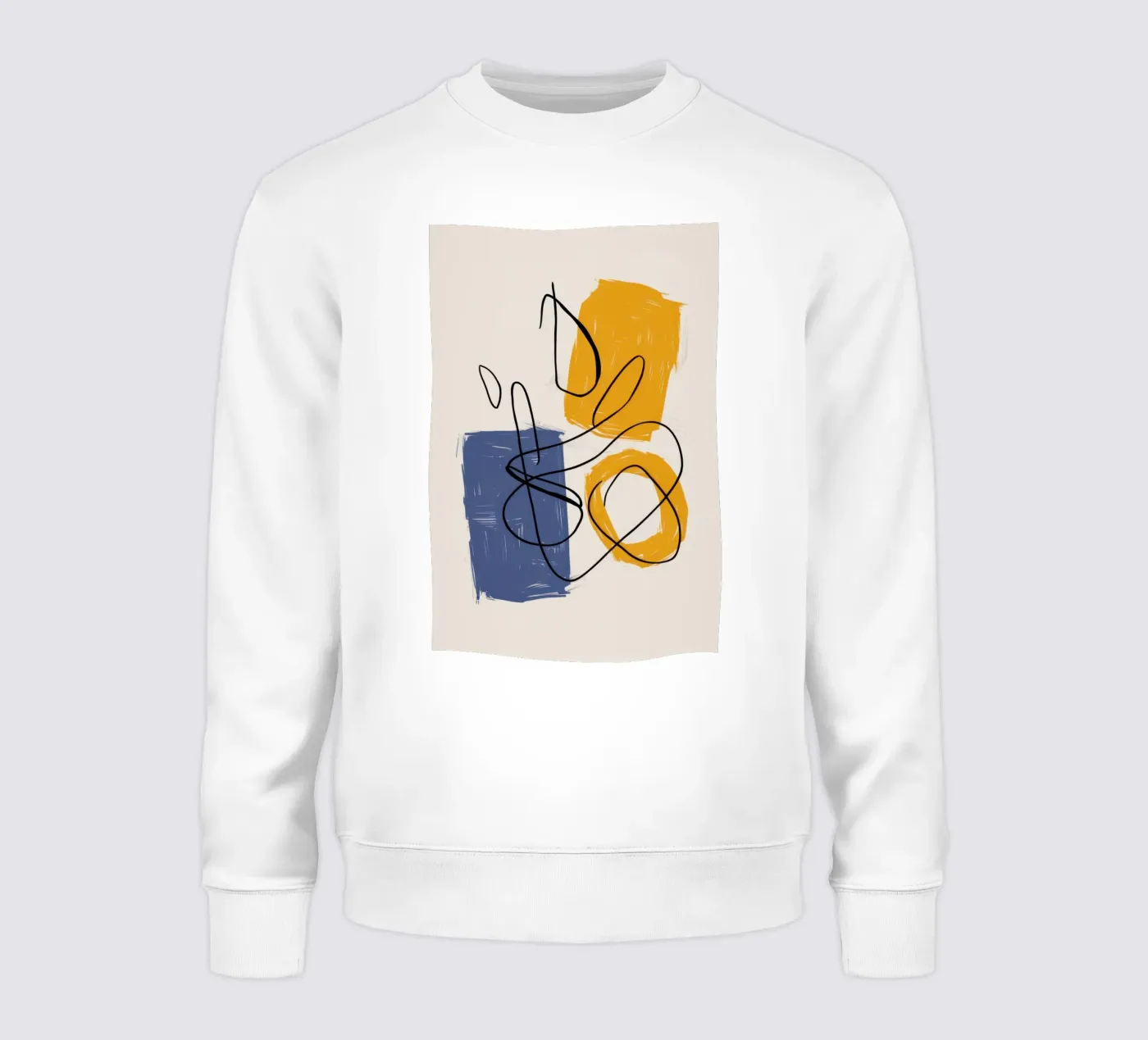 Improvisational Line Study sweatshirt by Trace Brush