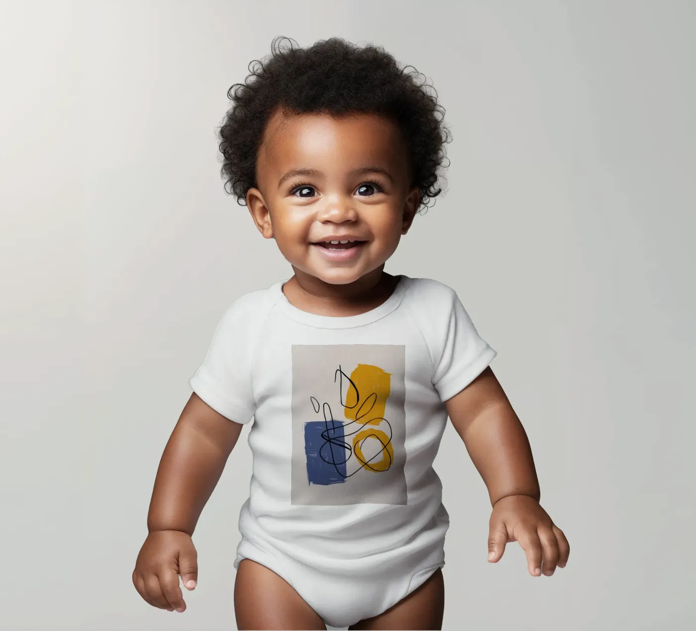 Improvisational Line Study body bébé de Trace Brush