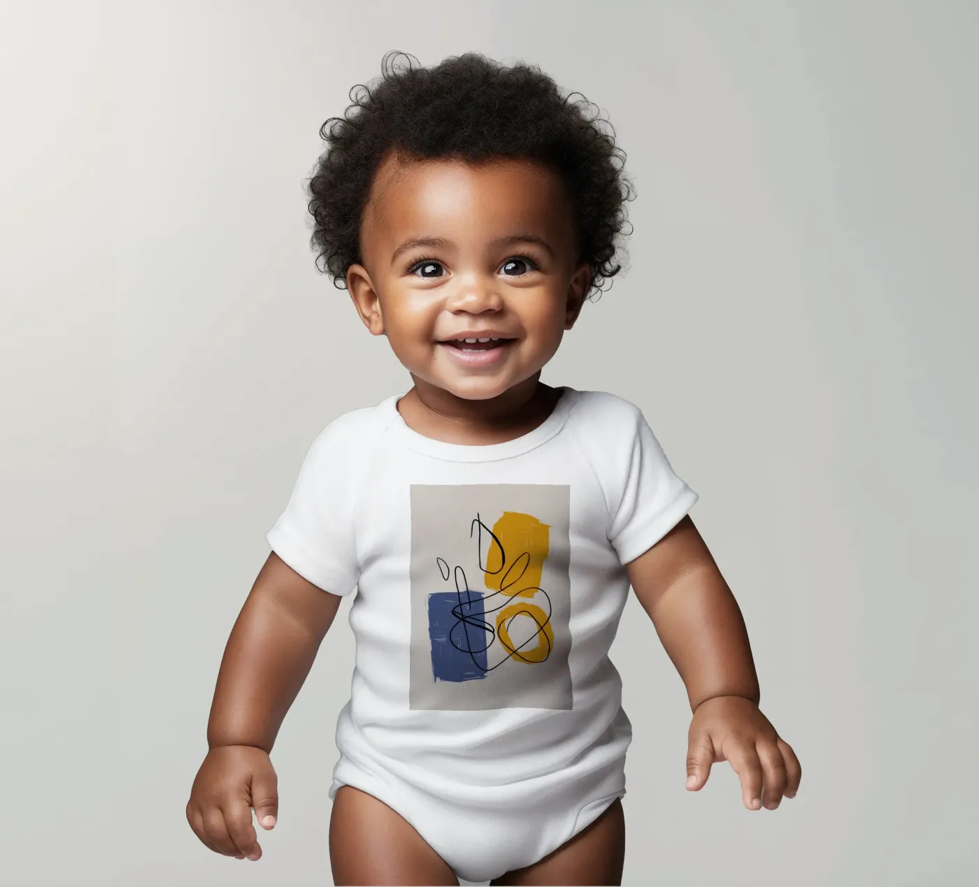 Improvisational Line Study body bébé de Trace Brush