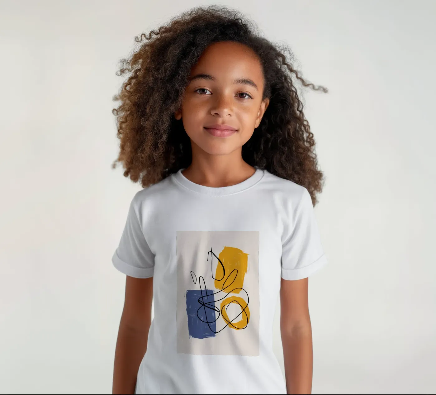 Improvisational Line Study t-shirt bambini da Trace Brush