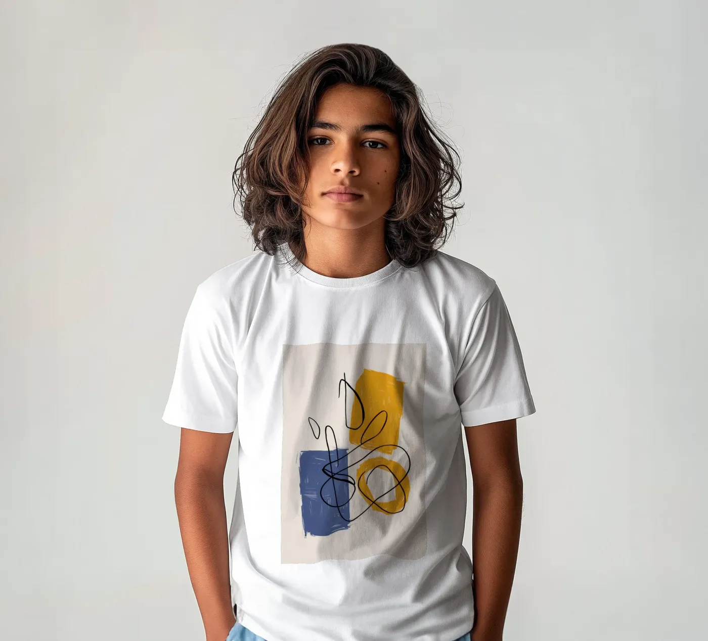 Improvisational Line Study t-shirt bambini da Trace Brush