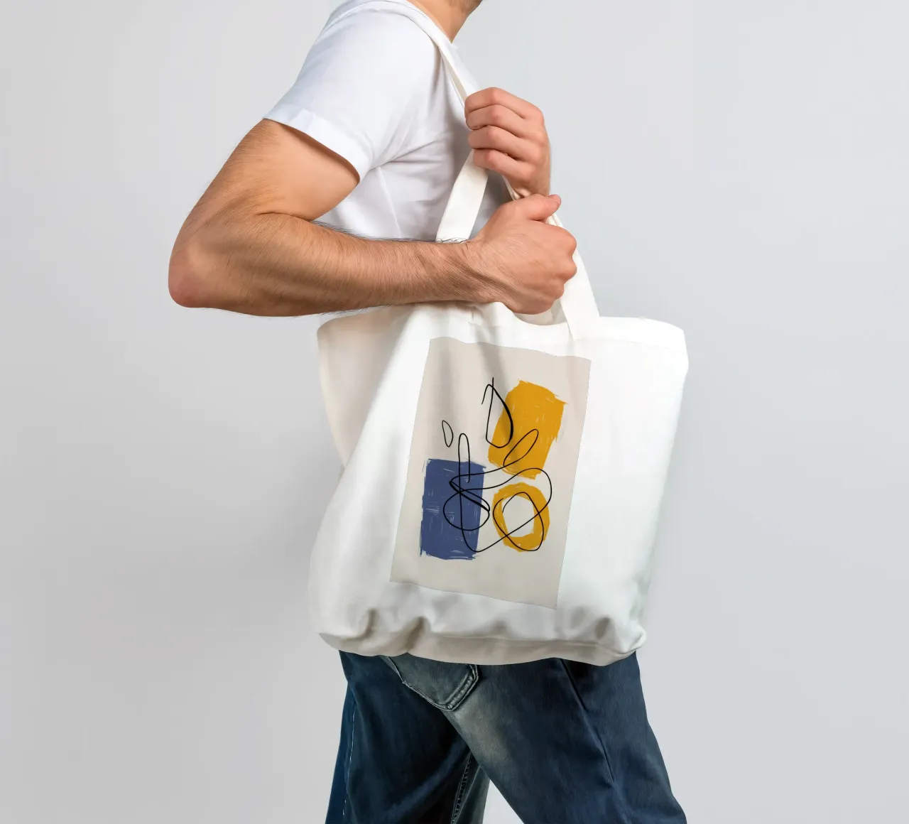Studio della linea di improvvisazione borsa in juta da Trace Brush