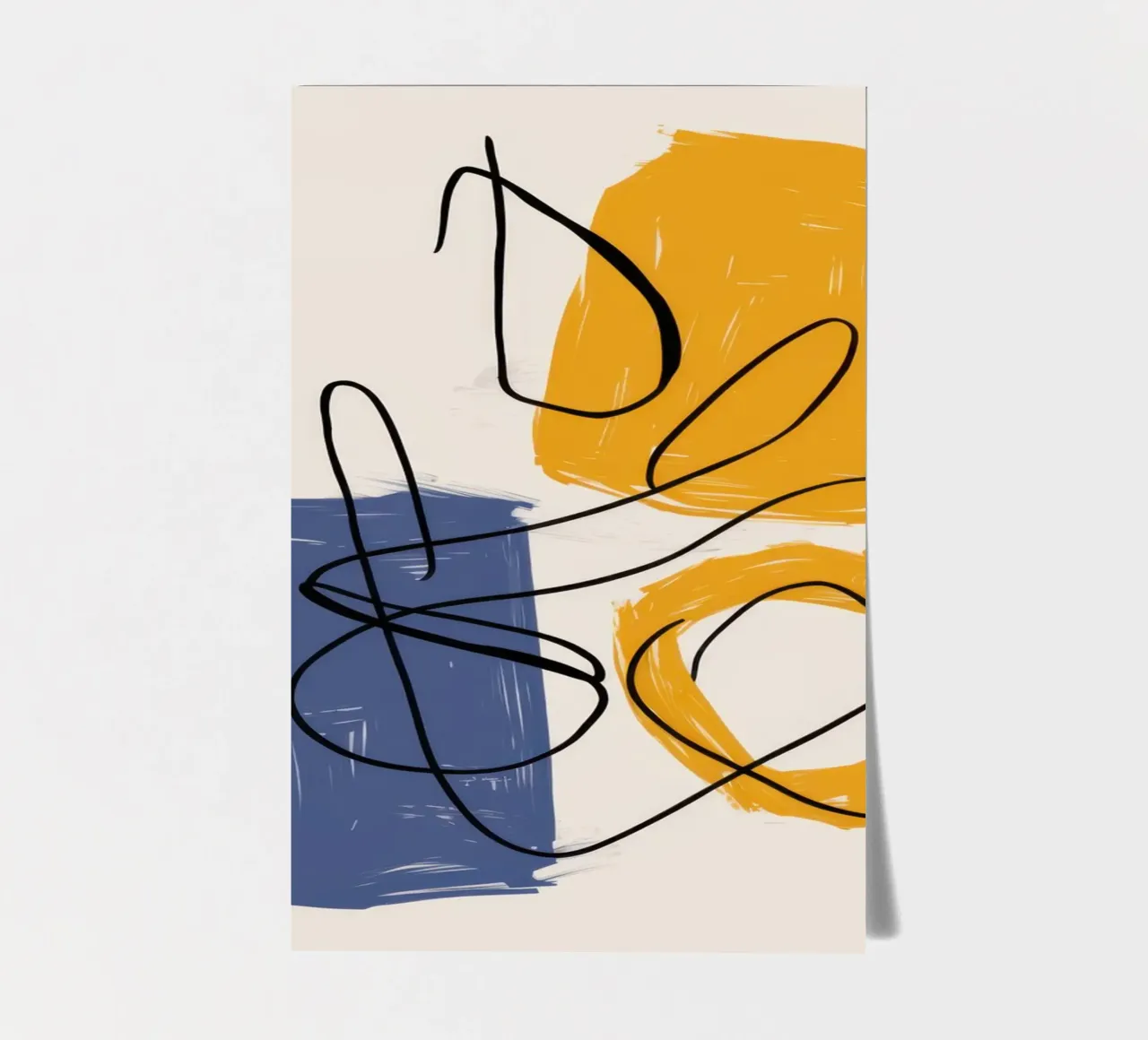 Improvisational Line Study foglio adesivo da Trace Brush