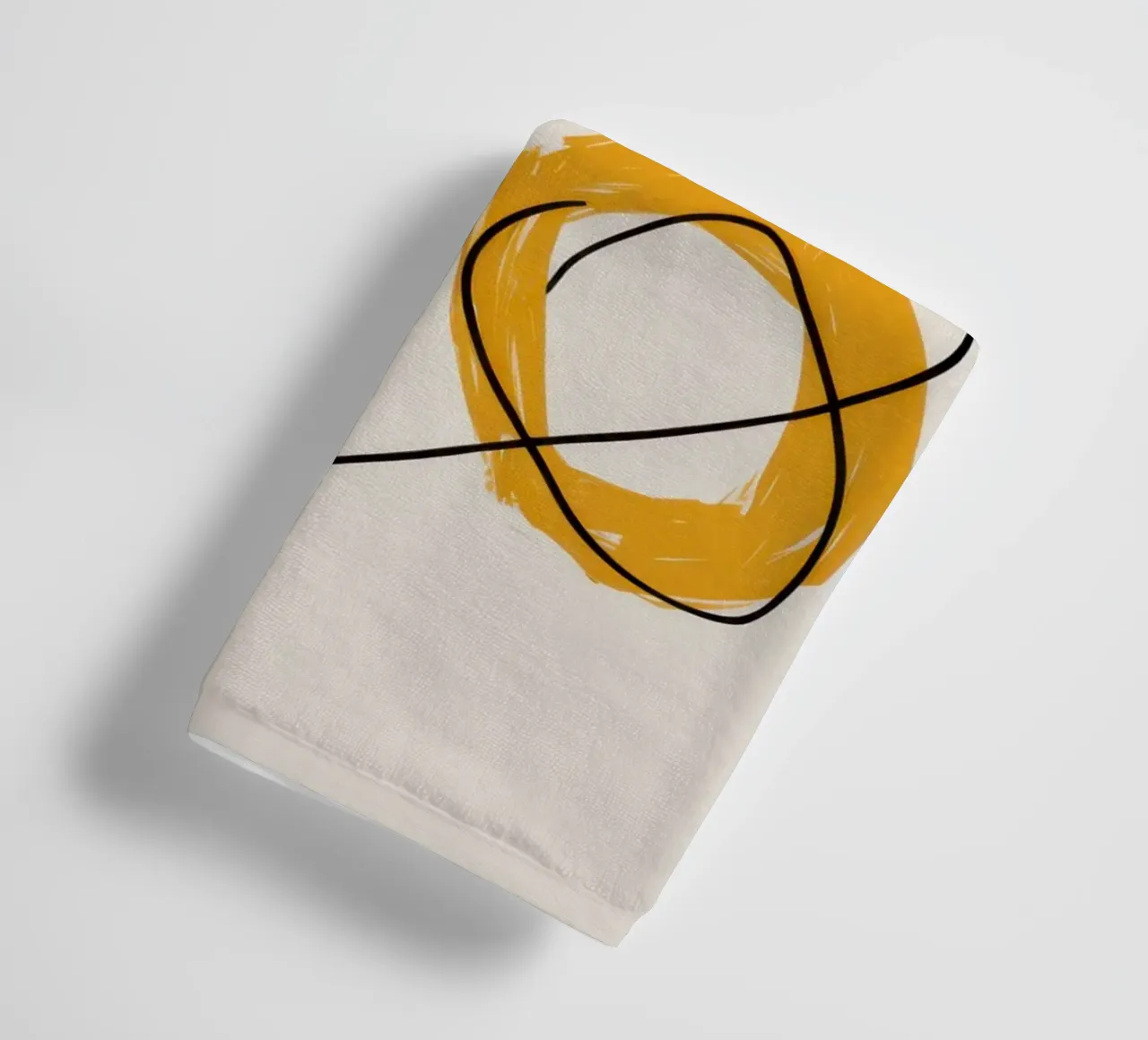 Improvisational Line Study towel by Trace Brush